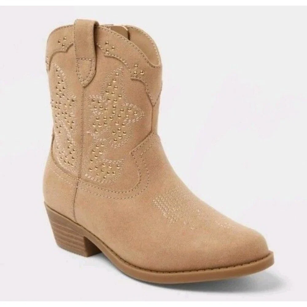Art Class Kids' Elma Studded Western Boots